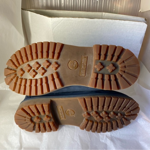 Timberland Premium Combat Boots DARK GRAY Nubuck Ankle Lace Up Boys 5 - Picture 5 of 7